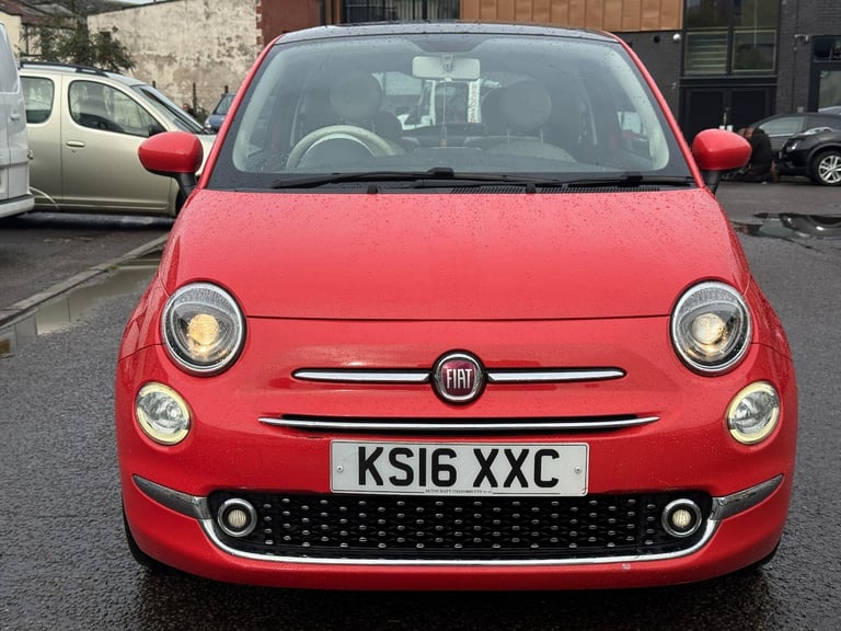 2016 Fiat 500 1.2 Lounge Euro 6 (s/s) 3dr HATCHBACK Petrol Manual