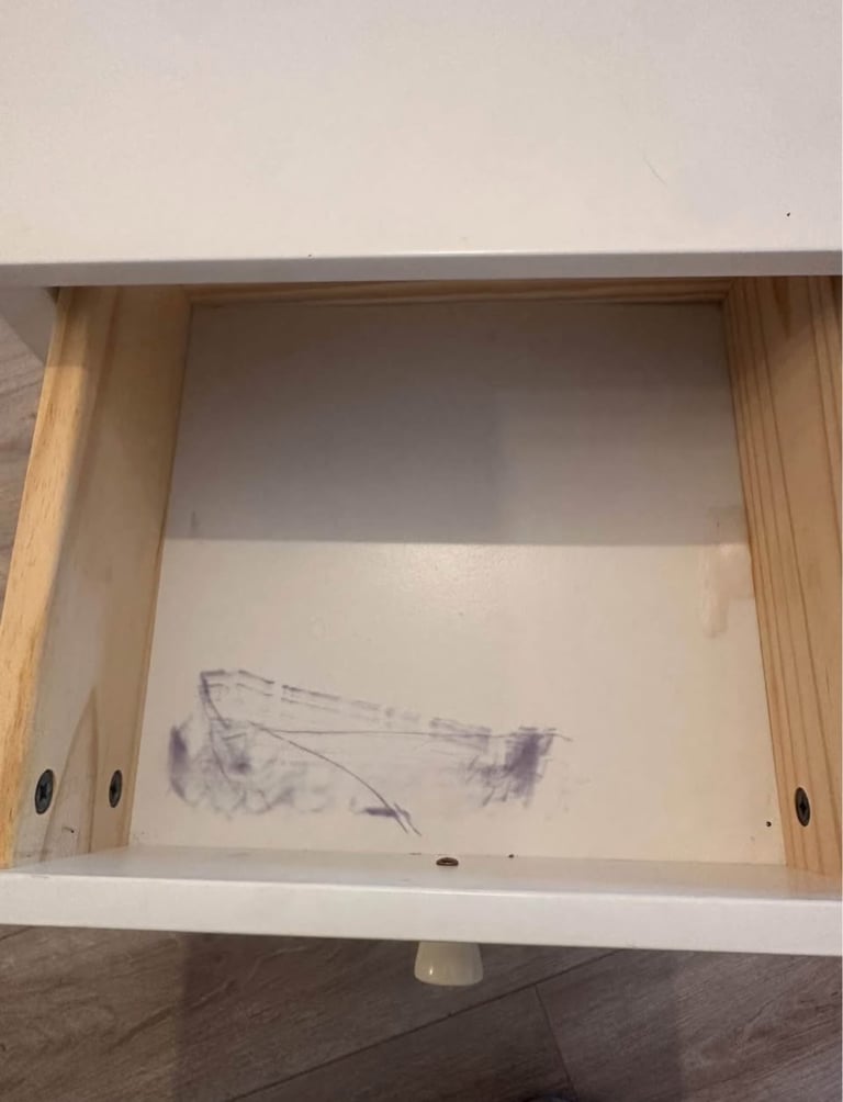 John Lewis Wilton 2 Drawer Bedside Cabinet, White x2