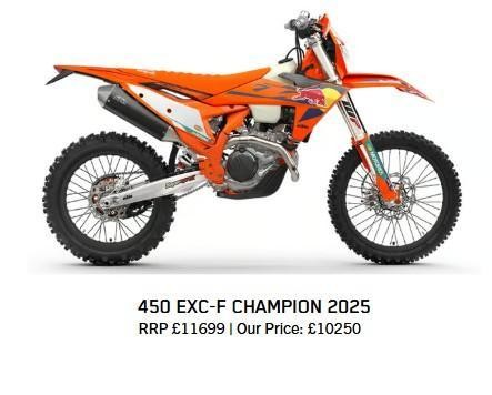 image for 2025 New KTM 450 EXC-F Champion Edition Motorcycle 