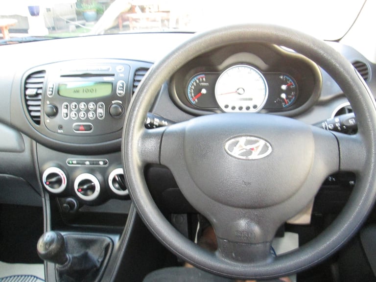 Hyundai i10 Classic. 2009. Silver. Just 12,000 miles. Service history. £35 tax. 