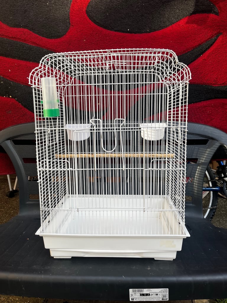 White Arch Roof Bird Cage