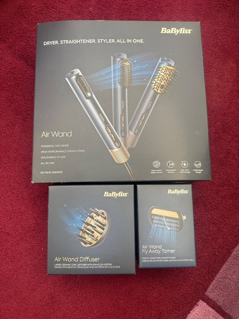 BaByliss Air Wand Hairdryer - NEW