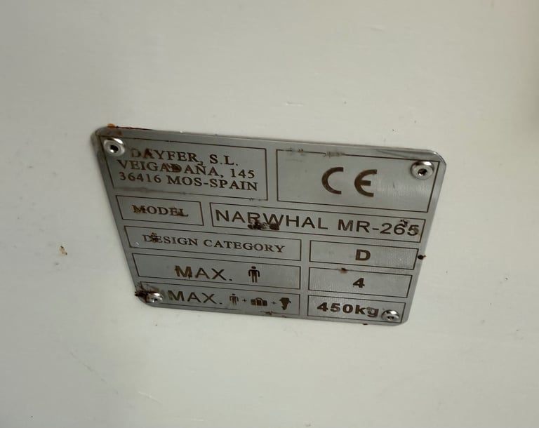 Narwhal inflatable dinghy, as new, never used.