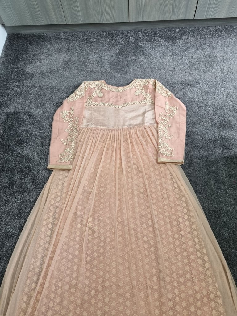 Asian Pakistani Wedding Party Long Maxi Dress New 