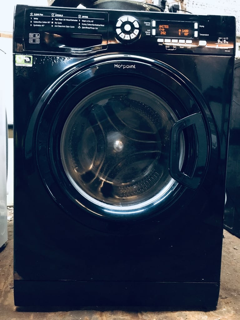 image for Hotpoint FDD9640 9+6kg 1400spin Black LCD Washer/Dryer 1 YEAR WARRANTY DELIVERY AVAILABLE 
