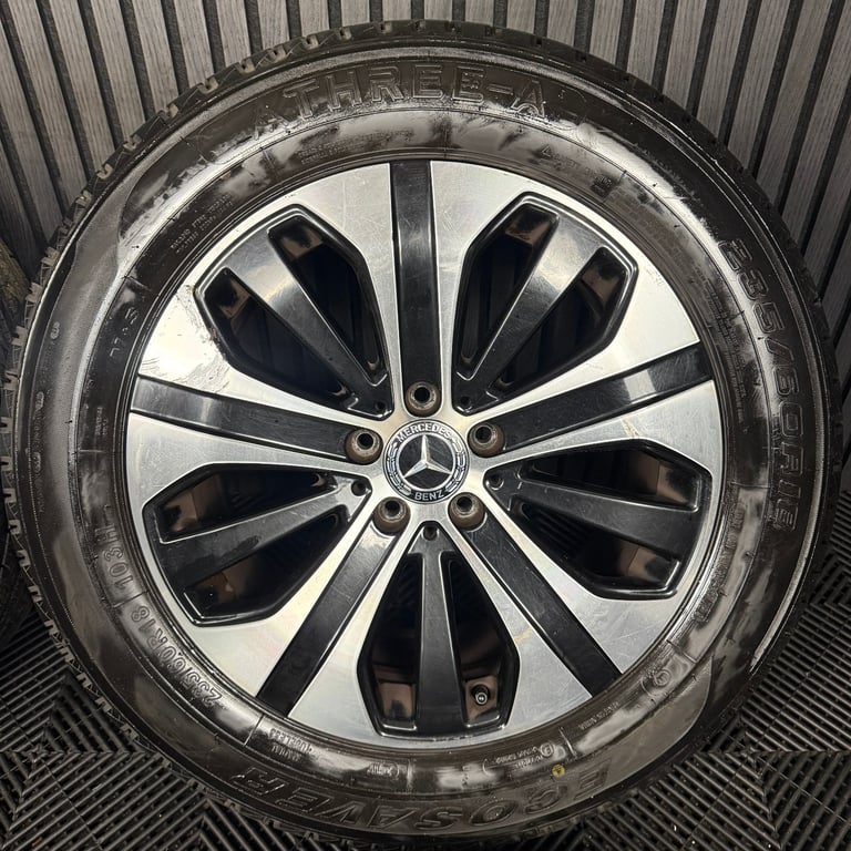 18'' GENUINE MERCEDES GLC BLACK DC ALLOY WHEELS TYRES ALLOYS