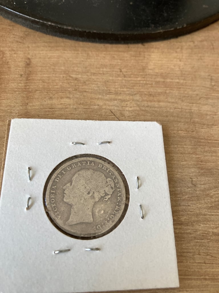 1879 silver shilling coin