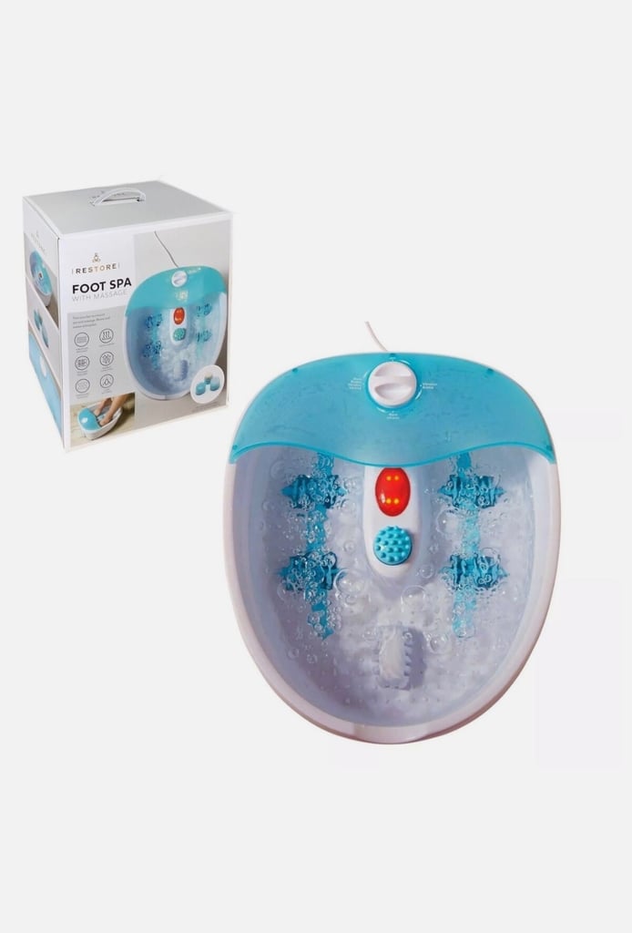 image for Restore Luxury Foot Spa With Message & 3 Interchangeable Pedicure Attachment
