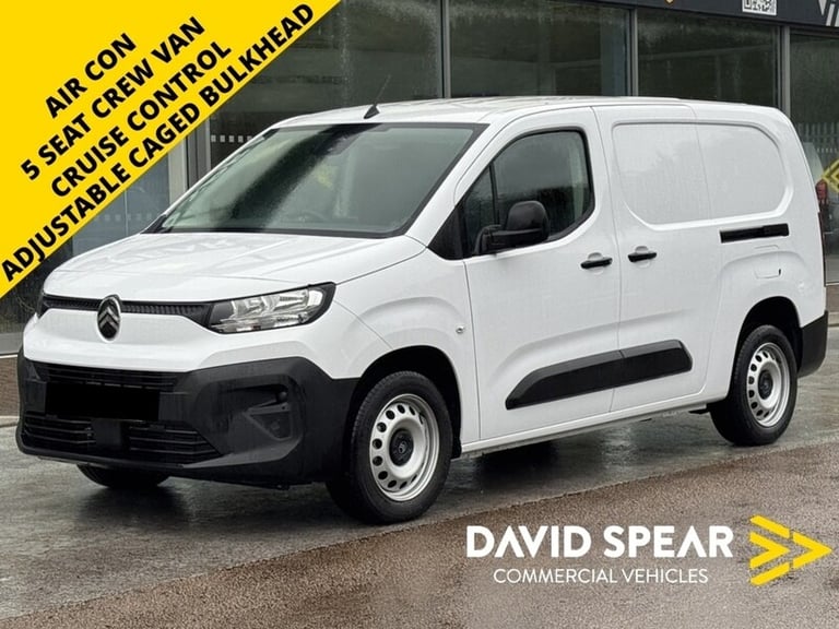 2025 Citroen Berlingo HDI 100ps 1000 Enterprise 5 Seat Kombi Crew Lwb with Air Con, Rear Sensors ...