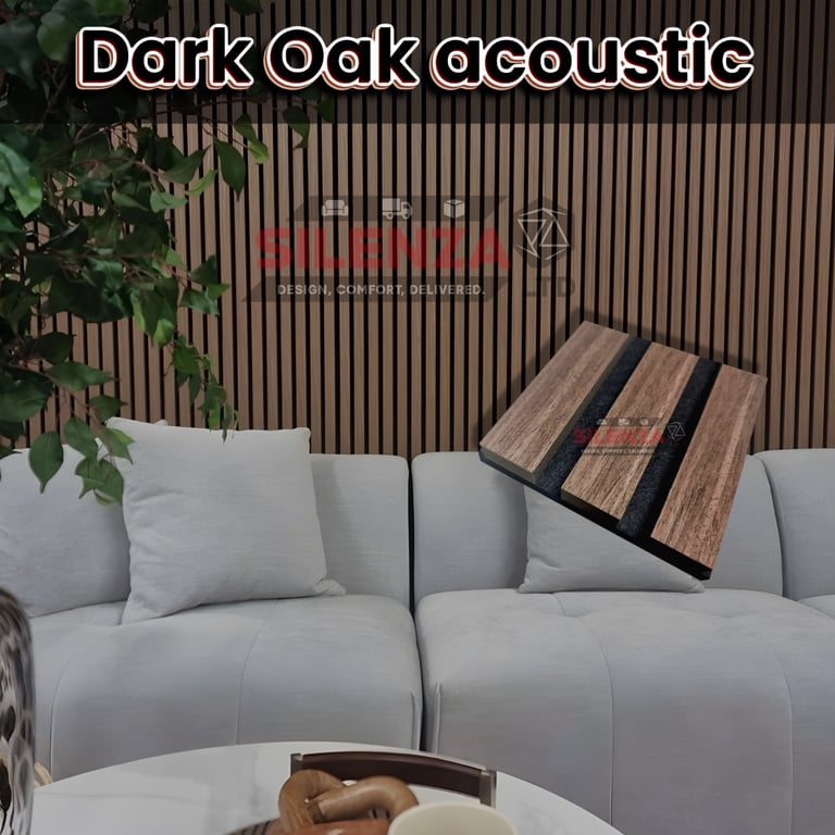 Acoustic Wood Slat Wall Panels - For Media Walls 240x60