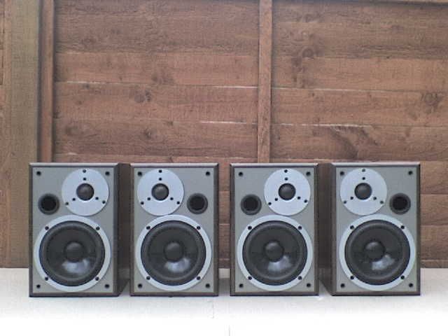 4 x 60W Aiwa SX-LM6 Stereo Speakers with a Proper 25 mm HF Unit 