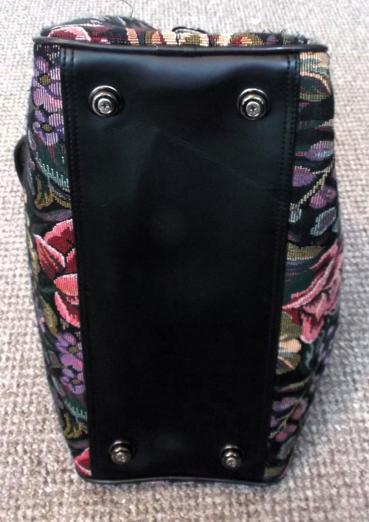 Large Jane Shilton Vintage Tapestry Suitcase with Matching Holdall
