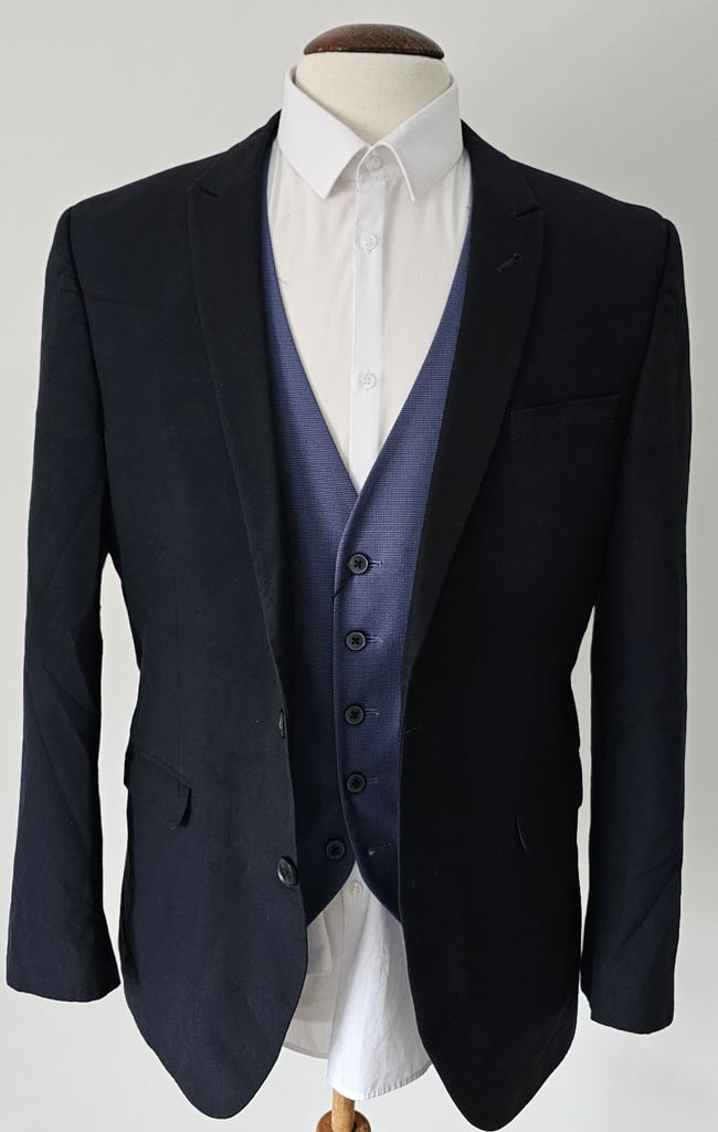 New Waistcoat Burtons slim fit with tags light blue - Medium