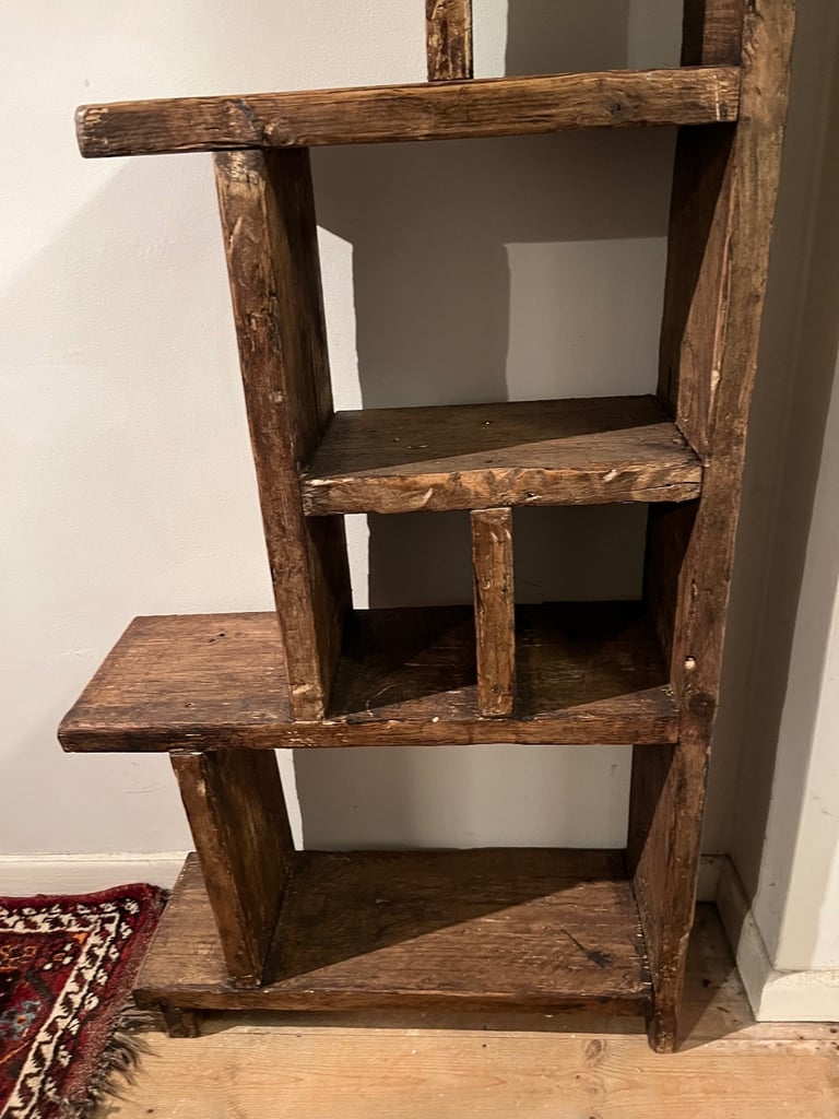 HANDCRAFTED FREESTANDING RUSTIC SHELVING 