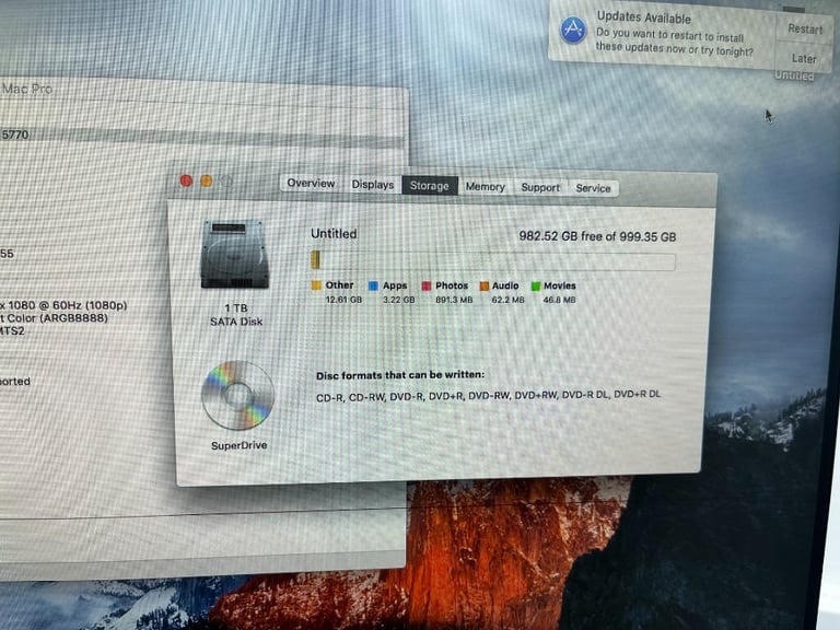 Apple Mac Pro Tower Mid 2010 Grade A 2.4GHz QuadCore Intel Xeon 24GB RAM 1TB Storage