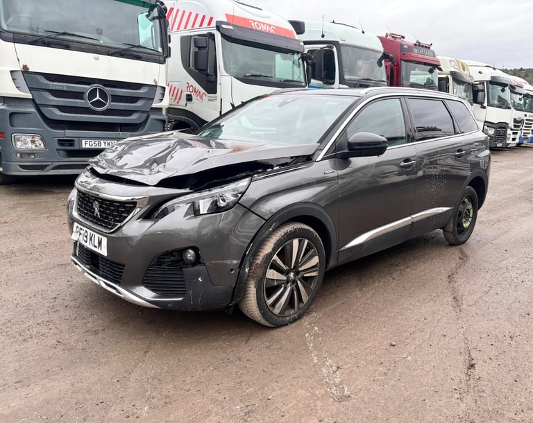 2019 PEUGEOT GT LINE PREMIUM B-HDI 1.5 DIESEL 7 SEATER SUV DAMAGED SALVAGE 