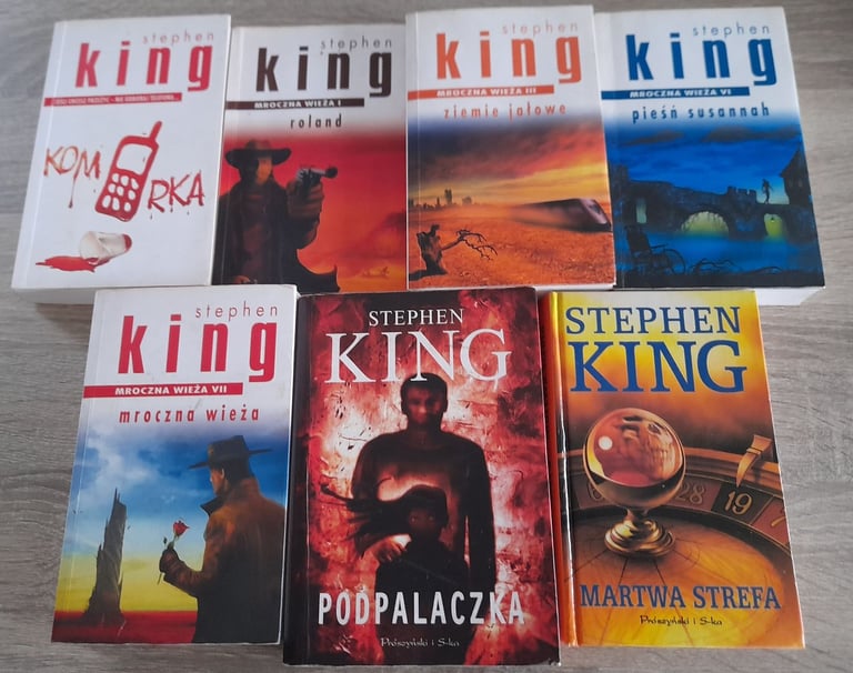 7 x Polish Stephen King Books