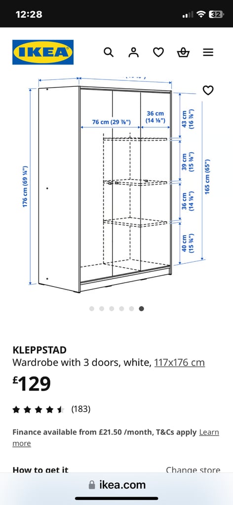 White IKEA Wardrobes 