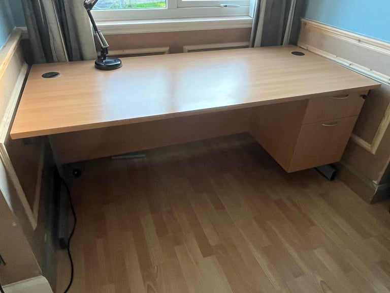 image for Desk, Chair and Two Wooden Storage units