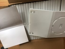 50 NEW white Amaray DVD cases. 