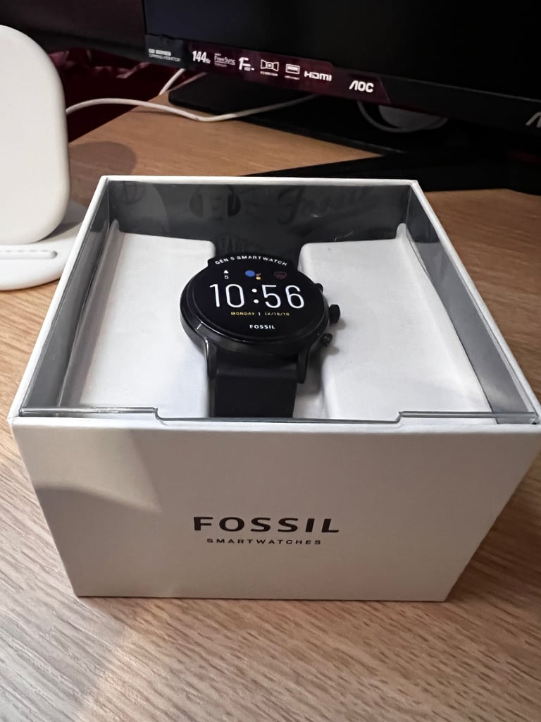 image for Fossil Gen 5 Smartwatch Android IOS black watch NFC