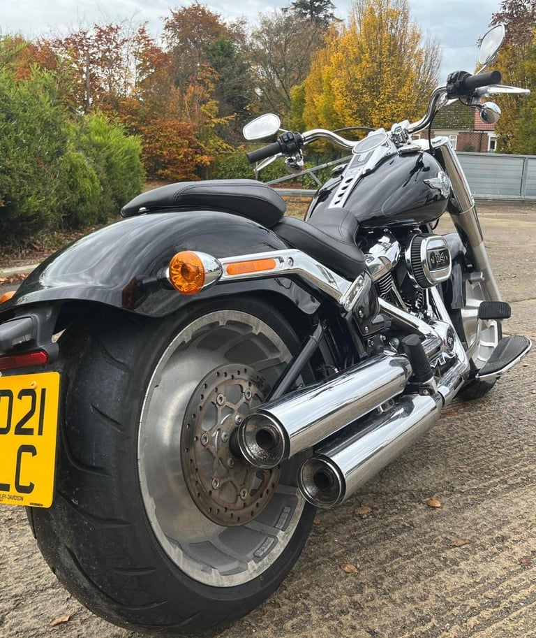 2021 21 HARLEY DAVIDSON FLFBS FATBOY [Phone number removed]BLACK11k MILESCUSTOM CRUISER