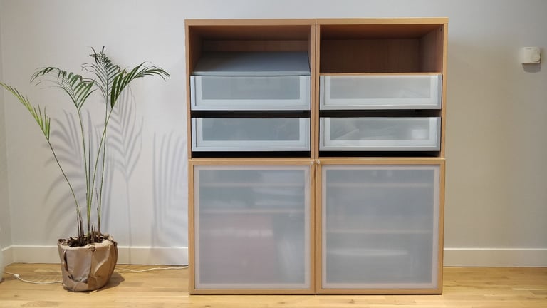 2 X Ikea Besta Side cabinets