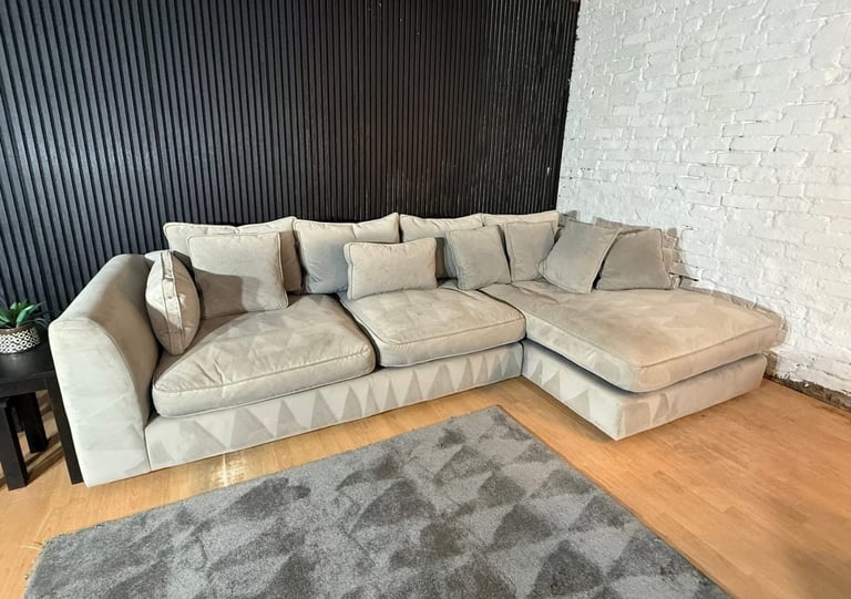 Barker & Stonehouse Corner Sofa + Matching Swivel Chair FREE SAME/NEXT DAY DELIVERY