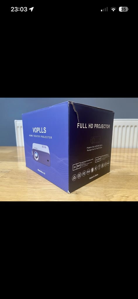 image for VOPLLS Home Theatre HD Projector with WiFi & Bluetooth