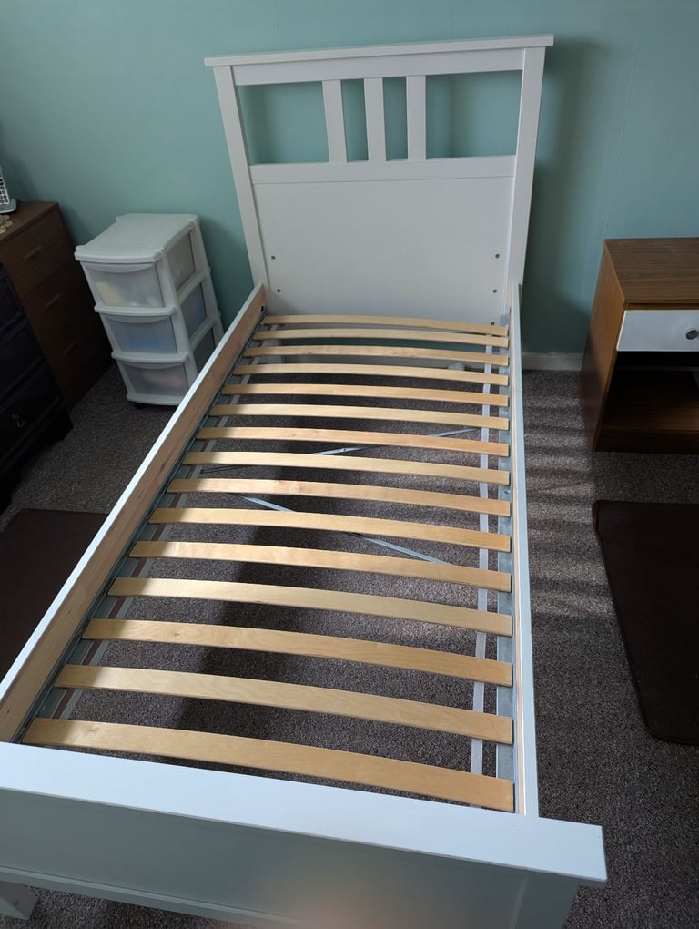 Single Hemnes IKEA bed and mattress 