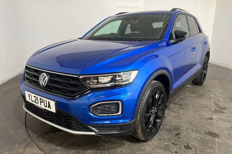 2021 21 VOLKSWAGEN T-ROC 1.5 TSI EVO BLACK EDITION SUV 5DR PETROL MANUAL EURO 6 