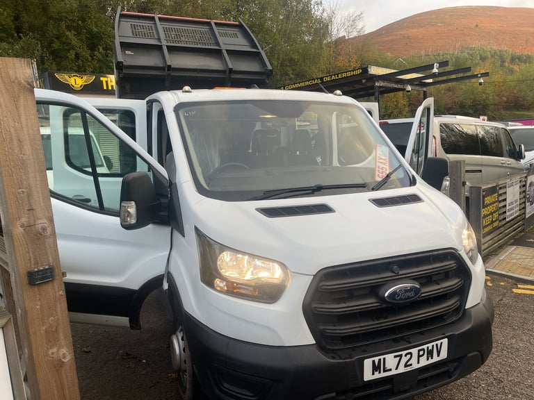2022 Ford Transit 2.0 EcoBlue 130ps CREW-CAB TIPPER 7 SEATER AIR-CON  Dropside Tipper Diesel Manual