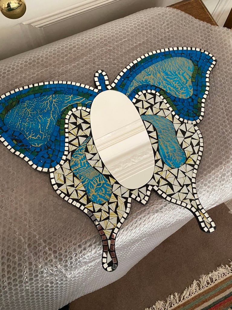 image for Mosaic butterfly mirror