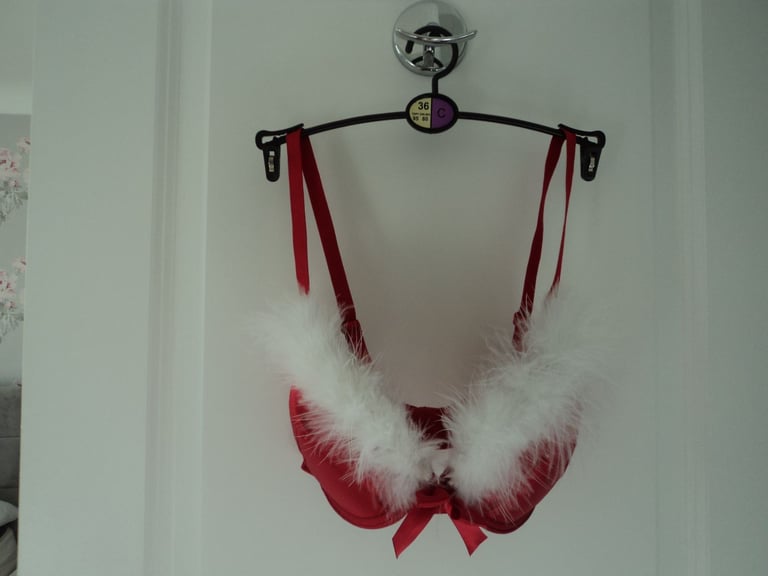 Brand new red 'Christmas' style bra.