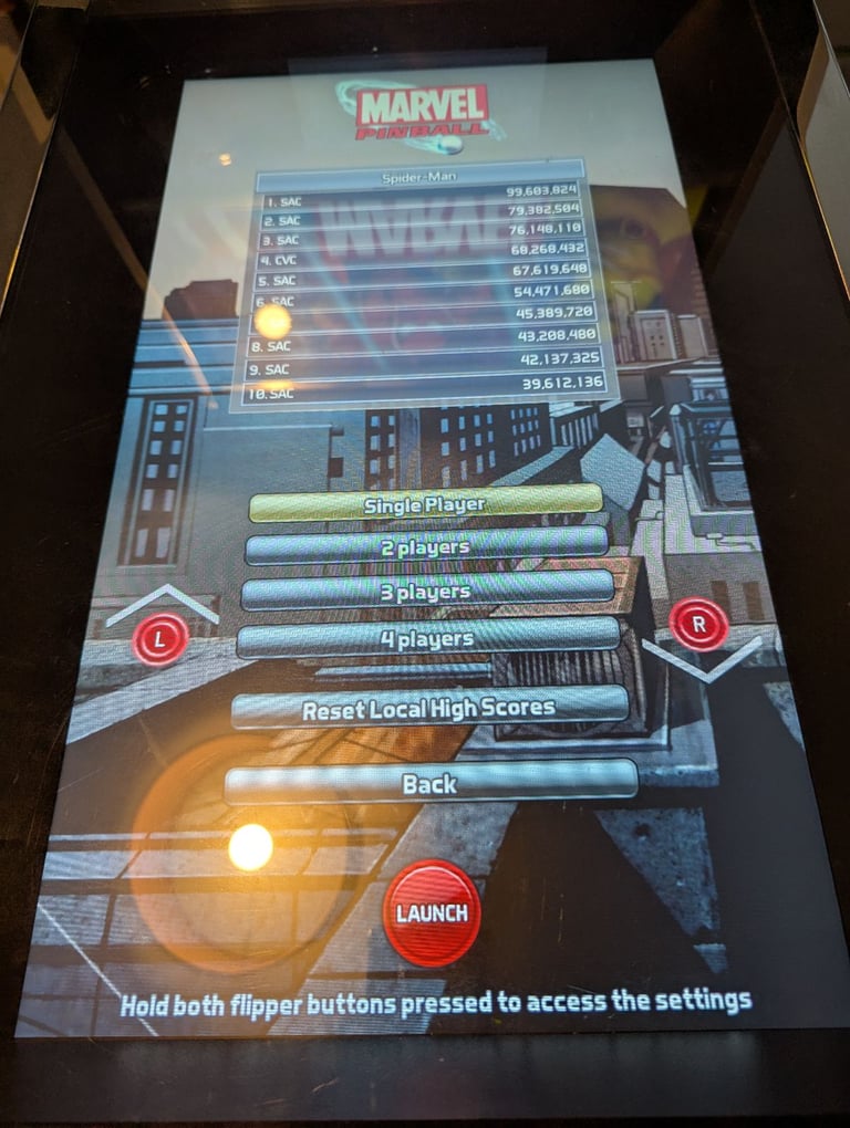 Marvel themed Digital Pinball machine - 10 boards