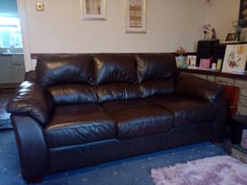 Leather sofa 3 seater 