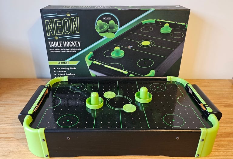 Neon Table Air Hockey Game