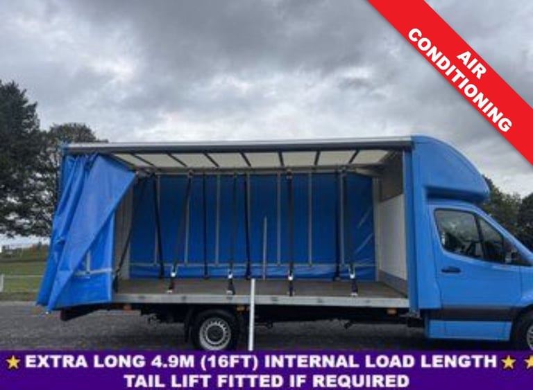2023 Mercedes-Benz Sprinter 2.0 315Cdi 3.5t.L3 Lwb 4.9m. (16ft) Curtainside, Air Con, + or - Tail...