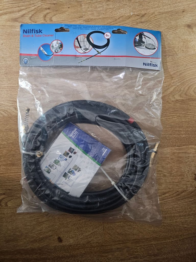 Nilfisk Pressure Washer 8m Drain & Tube Cleaner
