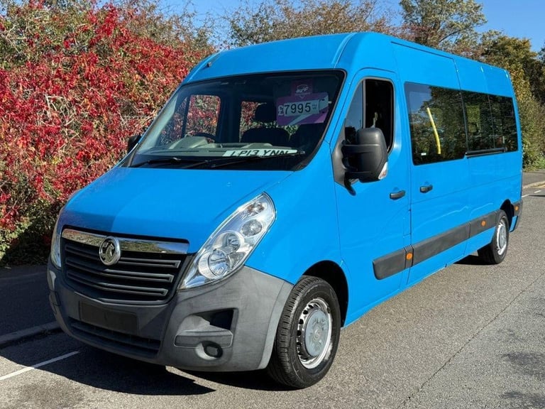 2013 13 VAUXHALL MOVANO 2.3 CDTI 3500 125BHP TECSHIFT/AUTO 17 SEATER LWB L3 H2 M