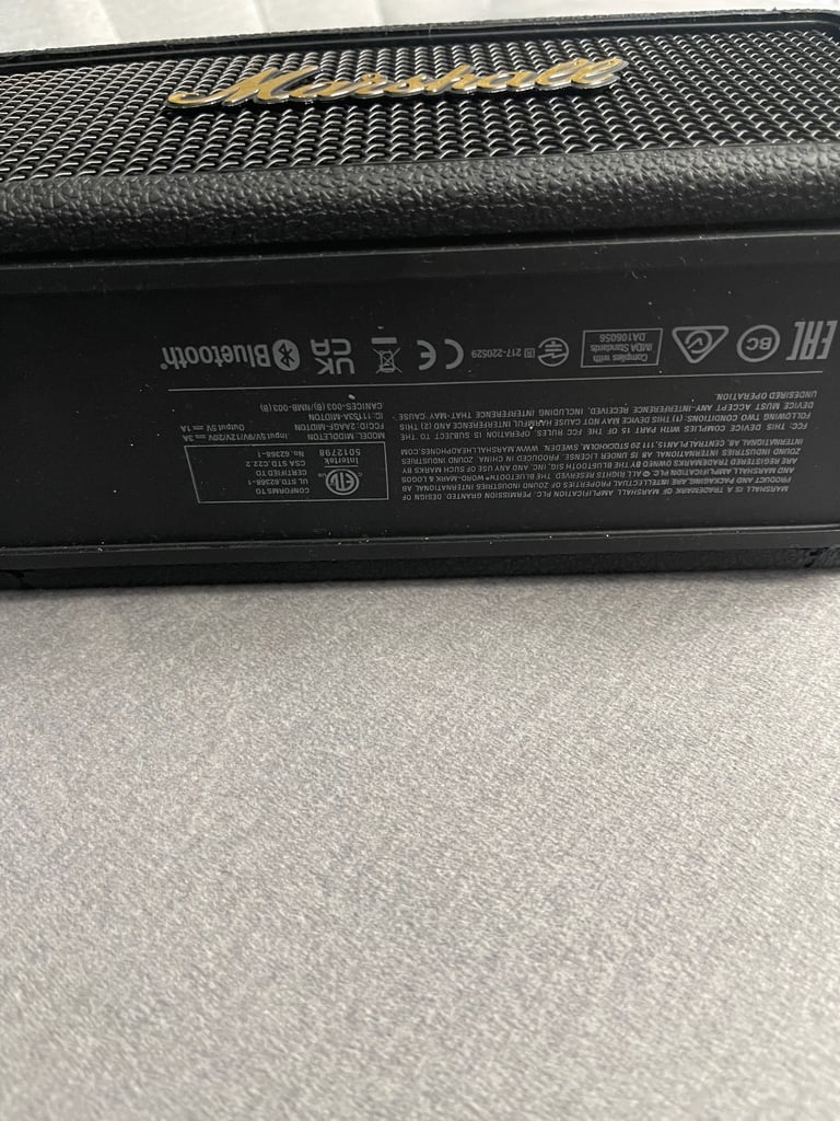Marshall speaker original with barcode 