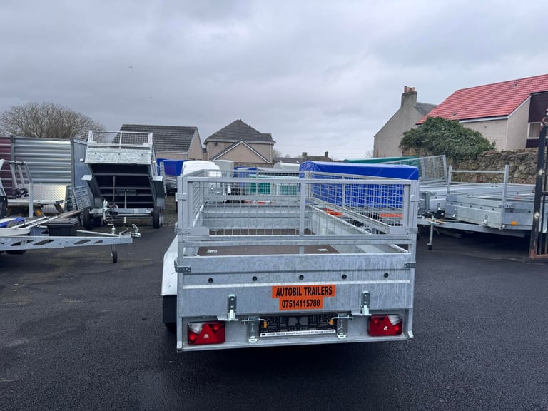 BRAND NEW 10ft X 5ft MASTER TWIN AXLE HEAVY DUTY NIEWIADOW TRAILER 40CM MESH AND LOADING RAMPS