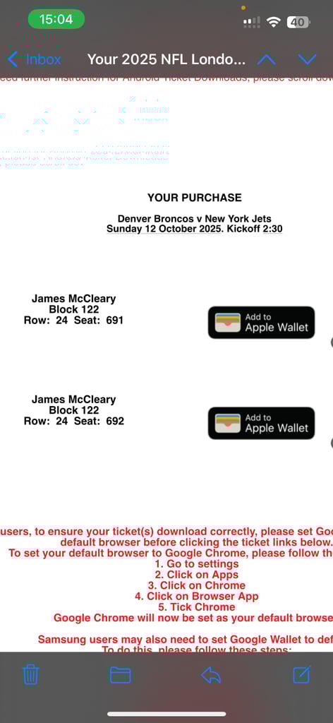 Denver Broncos v New York Jets 
