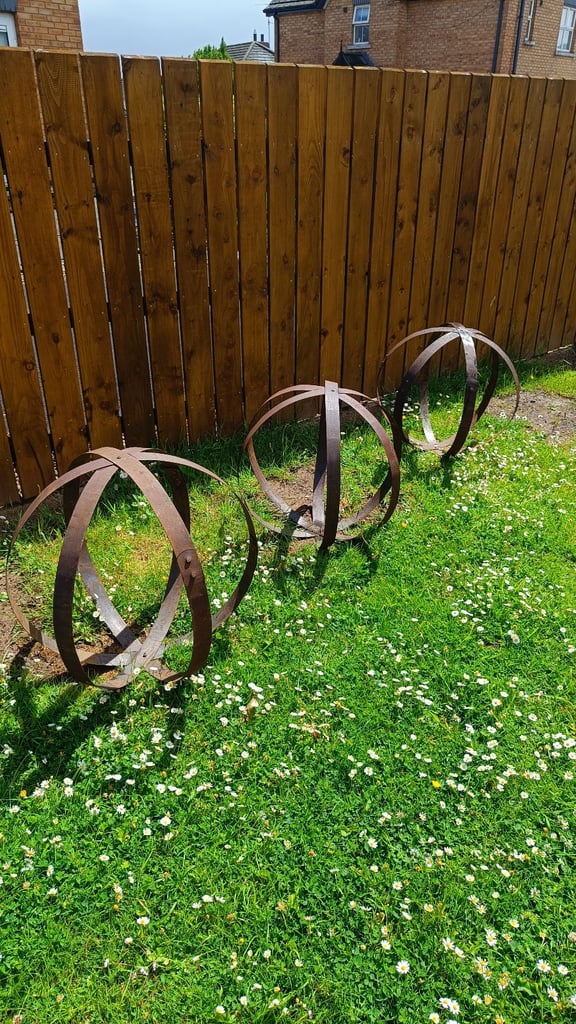 image for Your popular barrel rings spheres. Good for garden decor.£10 each.
