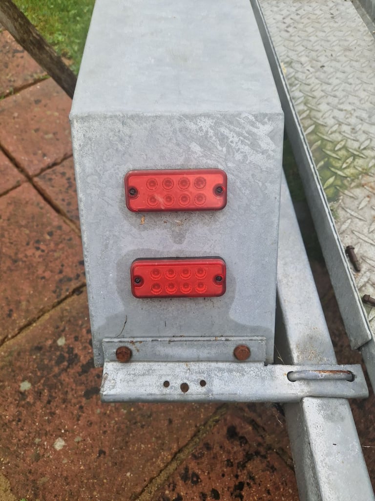 3 motorcycle trailer galvanised .led lights all round rewired.designed 