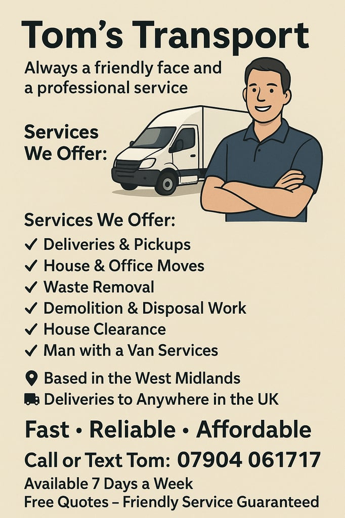 Man with trailer services 