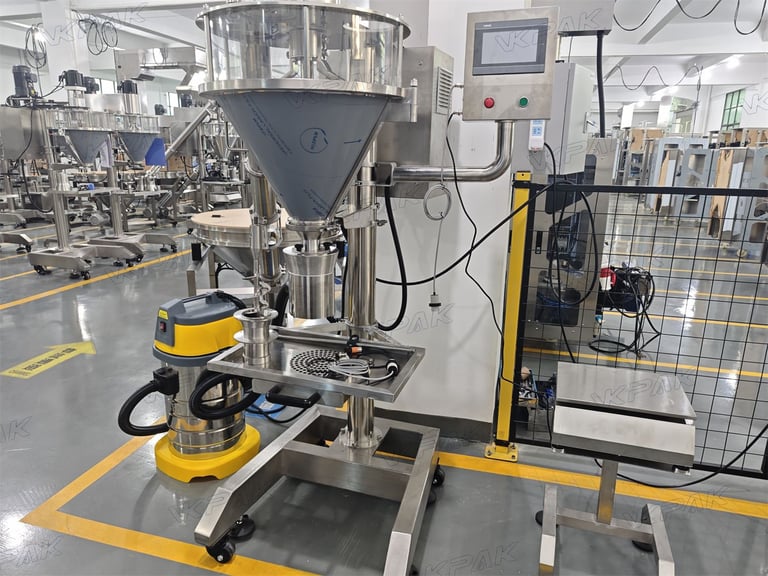 Semi-Automatic Powder Filling Machine For Coffee Powder, Protein Powder