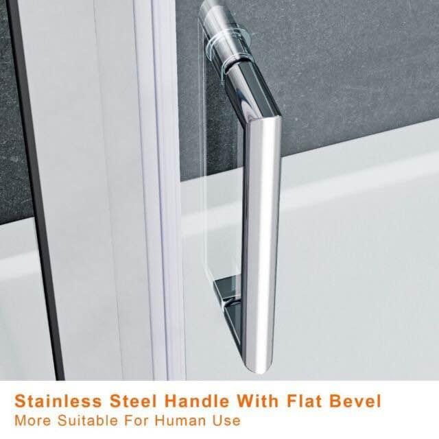 New Sliding Door Shower Enclosure 1700x700mm + Stone Tray RRP £715 Our Price £460