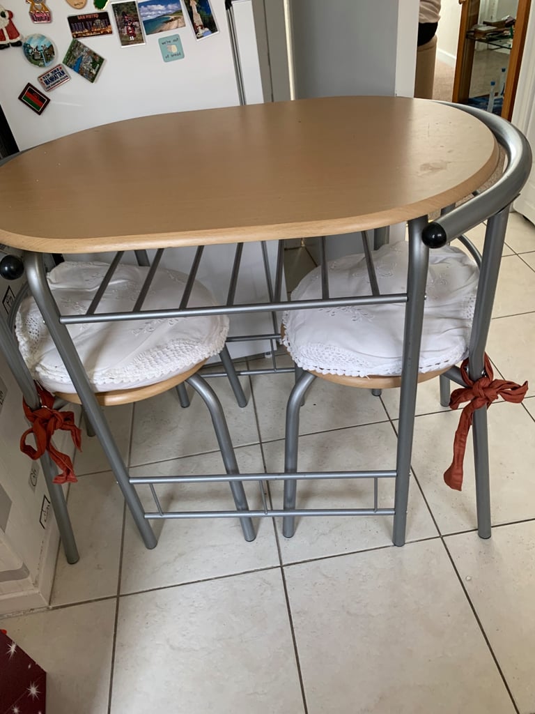 image for Two person table and chairs.