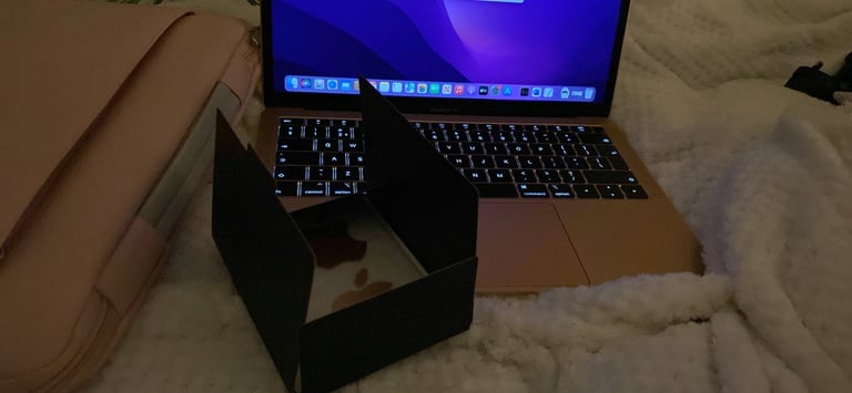 Rose gold apple Mac laptop 2018